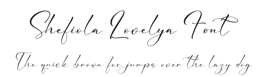 Shefiola Lovelya Font by letterfabric — Script Handwritten Font