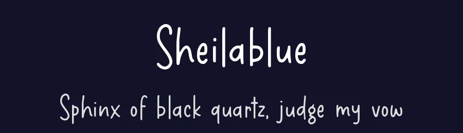 Sheilablue by Allouse.Studio — Display Font — thumbnail 2