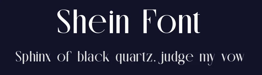 Shein Font by SlideShoot — Sans Serif Font — thumbnail 2