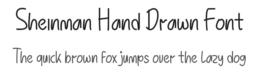 Sheinman Hand Drawn Font by edricstudio — Script Handwritten Font