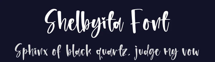Shelbyita Font by glorytype — Script Handwritten Font — thumbnail 2