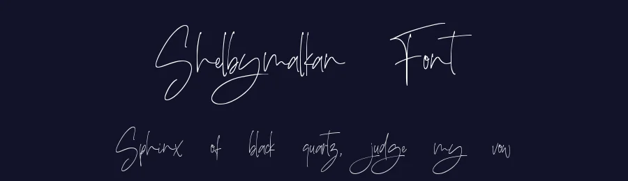 Shelbymalkan Font by qwrtype — Script Handwritten Font — thumbnail 2