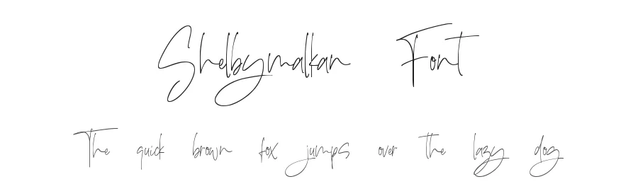 Shelbymalkan Font by qwrtype — Script Handwritten Font