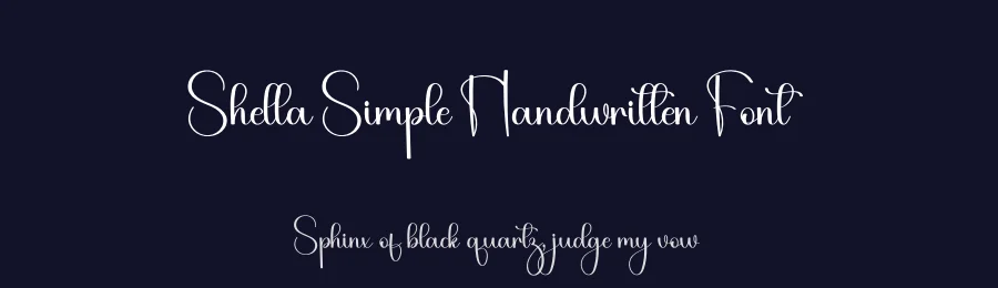 Shella Simple Handwritten Font by freshtypeink — Script Handwritten Font — thumbnail 2
