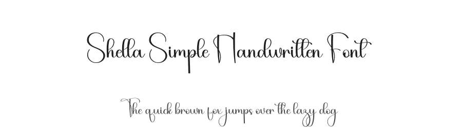Shella Simple Handwritten Font by freshtypeink — Script Handwritten Font