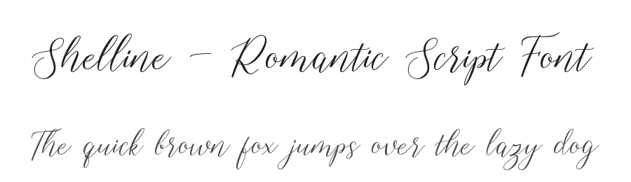 Shelline – Romantic Script Font by Almarkha Type — Decorative Font
