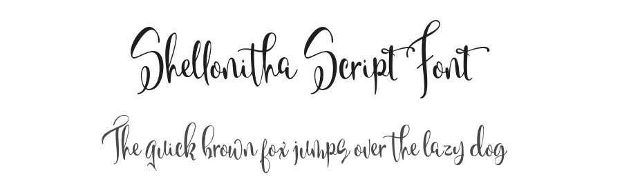 Shellonitha Script Font by Areatype — Script Handwritten Font