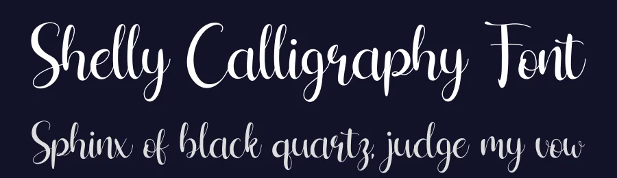 Shelly Calligraphy Font by letterenastudios — Script Handwritten Font — thumbnail 2
