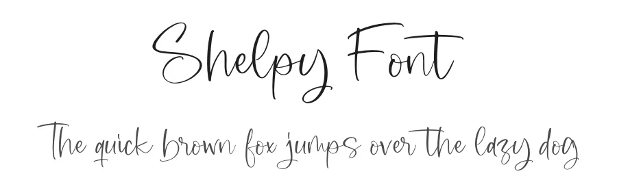 Shelpy Font by perspectype — Script Handwritten Font