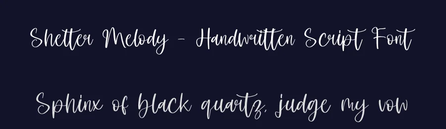 Shelter Melody – Handwritten Script Font by stylishtype.co — Script Handwritten Font — thumbnail 2