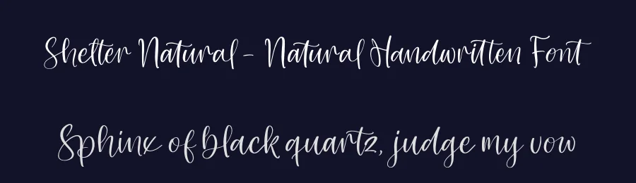 Shelter Natural – Natural Handwritten Font by stylishtype.co — Script Handwritten Font — thumbnail 2