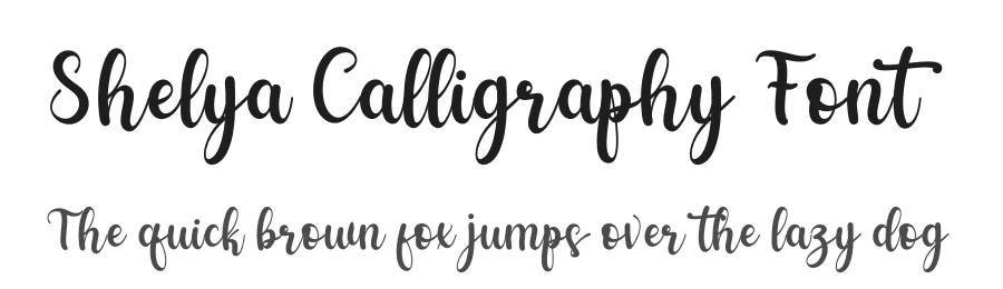 Shelya Calligraphy Font by letterenastudios — Script Handwritten Font