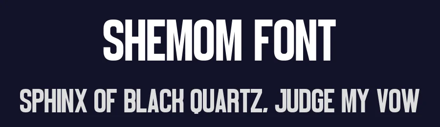 Shemom Font by Craftedtype — Decorative Font — thumbnail 2