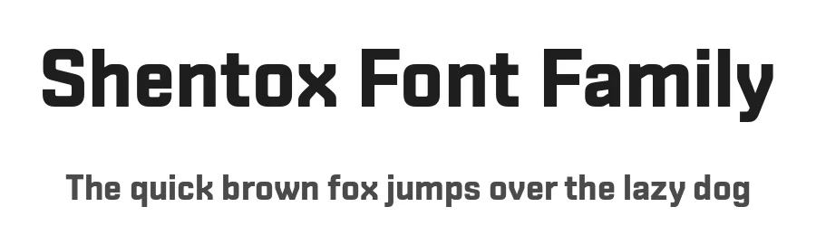 Shentox Font Family by Emtype — Sans Serif Font