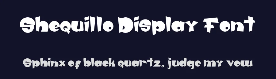 Shequillo Display Font by inDhika creative — Display Font — thumbnail 2