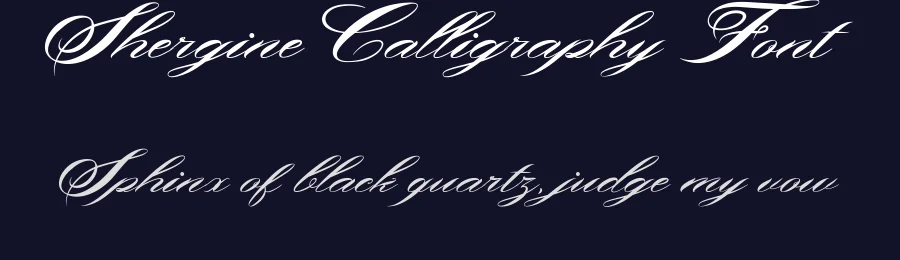 Shergine Calligraphy Font by madeDeduk — Script Handwritten Font — thumbnail 2