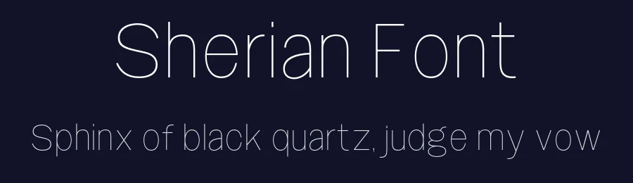 Sherian Font by Muhammad Nasir — Sans Serif Font — thumbnail 2