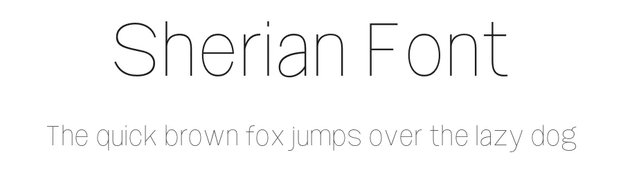 Sherian Font by Muhammad Nasir — Sans Serif Font