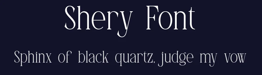 Shery Font by SlideShoot — Serif Font — thumbnail 2