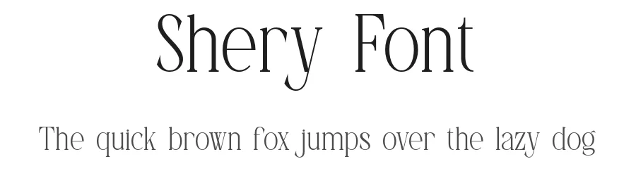Shery Font by SlideShoot — Serif Font