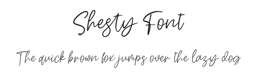 Shesty Font by metafontsy — Script Handwritten Font