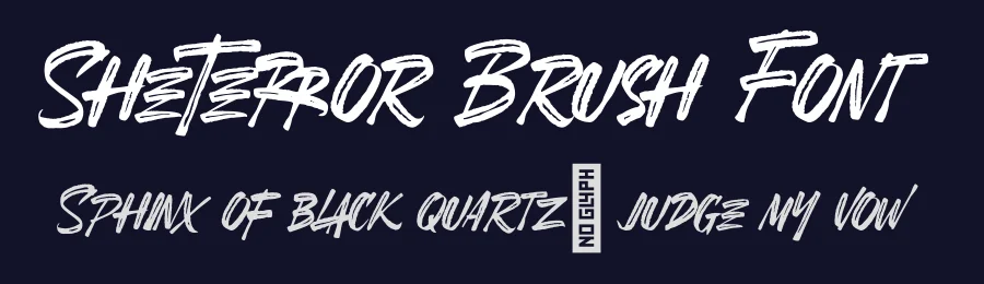 SheTerror Brush Font by NUGS — Script Handwritten Font — thumbnail 2