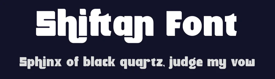 Shiftan Font by timelesstype.co — Display Font — thumbnail 2