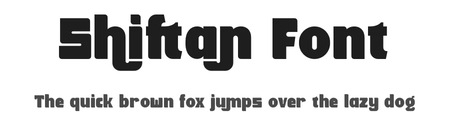 Shiftan Font by timelesstype.co — Display Font