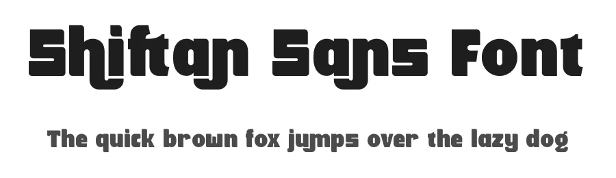 Shiftan Sans Font by timelesstype.co — Display Font