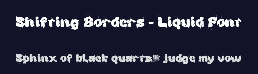 Shifting Borders – Liquid Font by 177Studio — Display Font — thumbnail 2
