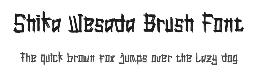 Shika Wesada Brush Font by Dhabee — Script Handwritten Font