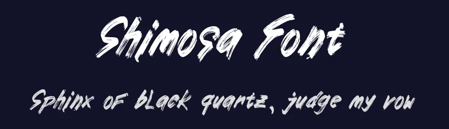 Shimosa Font by Dhabee — Script Handwritten Font — thumbnail 2
