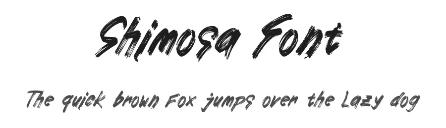Shimosa Font by Dhabee — Script Handwritten Font