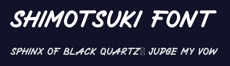Shimotsuki Font by didiksaputra — Display Font — thumbnail 2