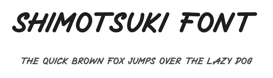 Shimotsuki Font by didiksaputra — Display Font
