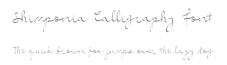 Shimponia Calligraphy Font by edricstudio — Script Handwritten Font