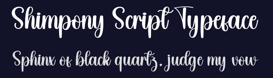 Shimpony Script Typeface by creativeletter — Script Handwritten Font — thumbnail 2