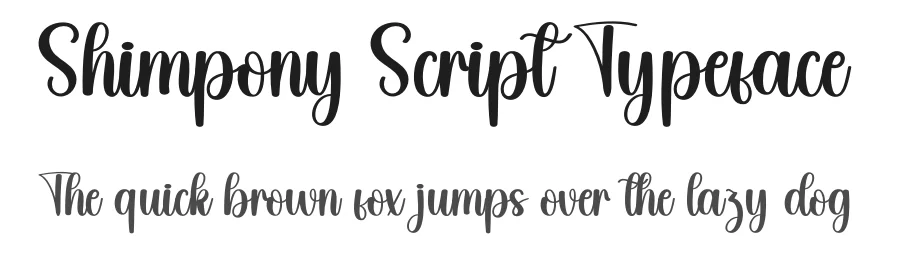 Shimpony Script Typeface by creativeletter — Script Handwritten Font