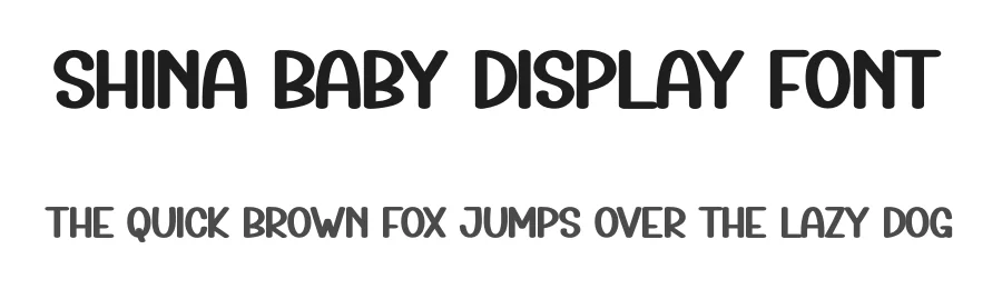 Shina Baby Display Font by creativeletter — Display Font