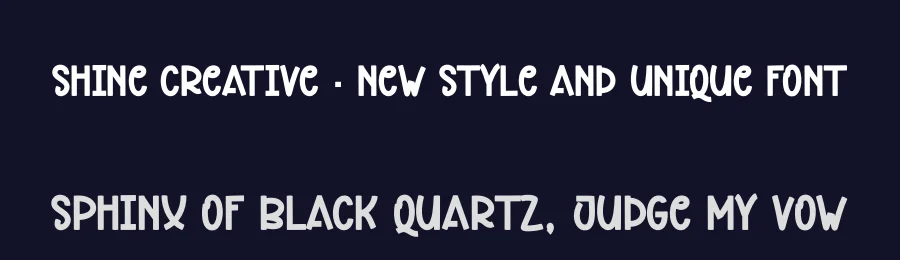 Shine Creative – New Style And Unique Font by andikastudio — Display Font — thumbnail 2