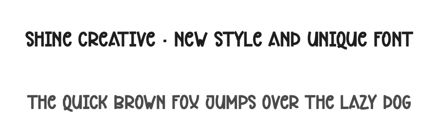 Shine Creative – New Style And Unique Font by andikastudio — Display Font