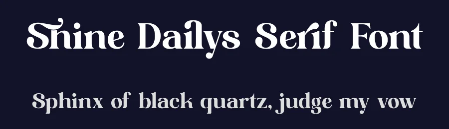Shine Dailys Serif Font by timelesstype.co — Serif Font — thumbnail 2