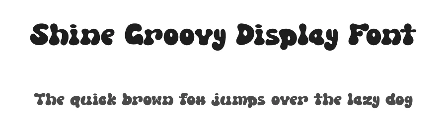 Shine Groovy Display Font by Siapgraph — Display Font