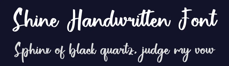 Shine Handwritten Font by inermediaSTUDIO — Script Handwritten Font — thumbnail 2