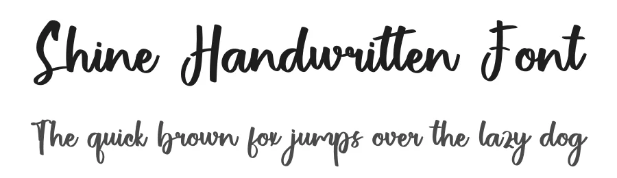 Shine Handwritten Font by inermediaSTUDIO — Script Handwritten Font