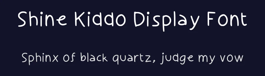 Shine Kiddo Display Font by sukrinnn — Display Font — thumbnail 2
