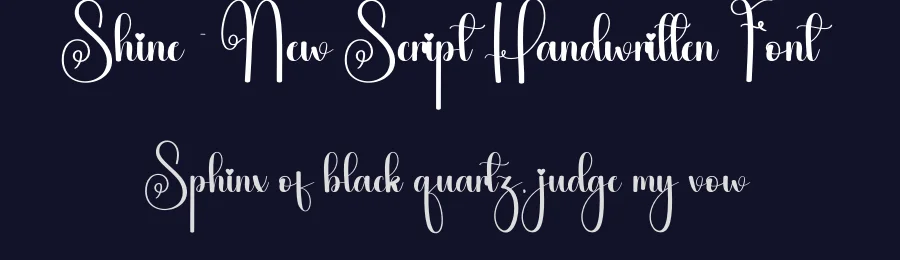 Shine – New Script Handwritten Font by creativeletter — Script Handwritten Font — thumbnail 2