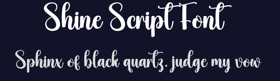 Shine Script Font by creativeletter — Script Handwritten Font — thumbnail 2