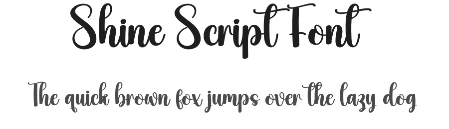 Shine Script Font by creativeletter — Script Handwritten Font