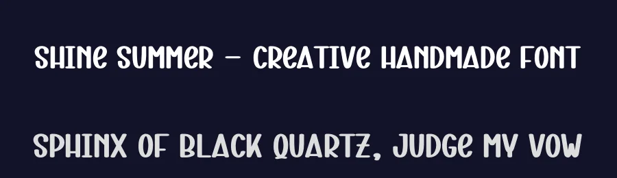 Shine Summer – Creative Handmade Font by andikastudio — Display Font — thumbnail 2